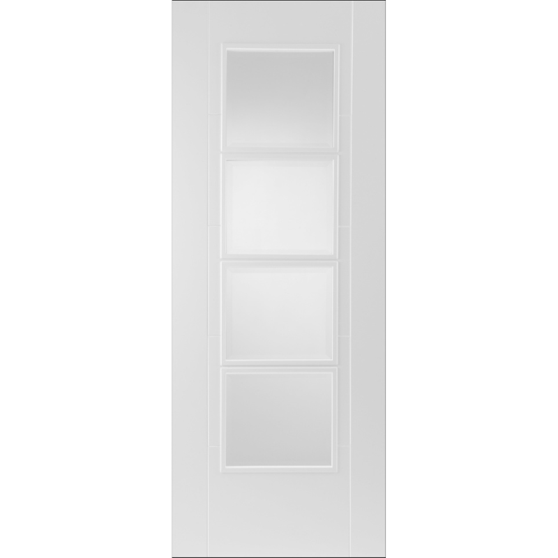 Trade Range White Primed ISEO 4 Light Glazed Fire Door