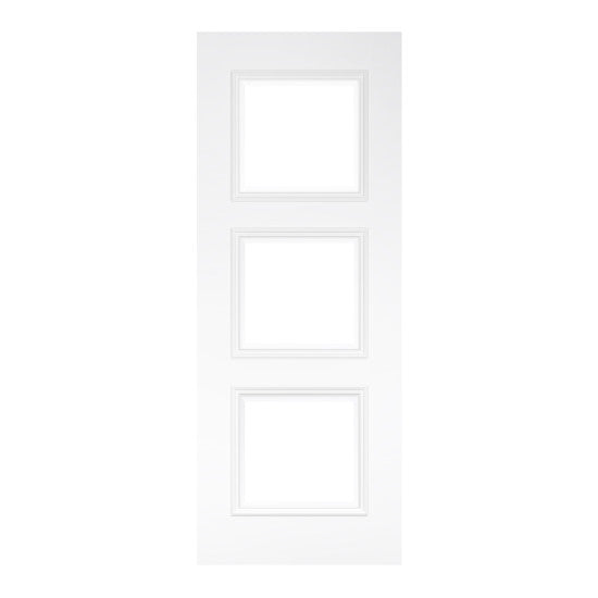 Trinity White Primed Bevelled Glaze Door