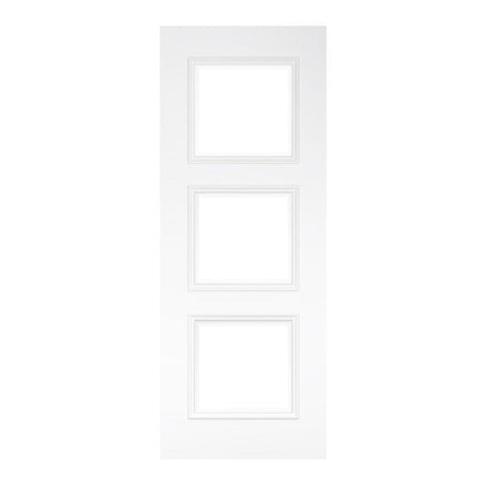 Trinity White Primed Bevelled Glaze Door