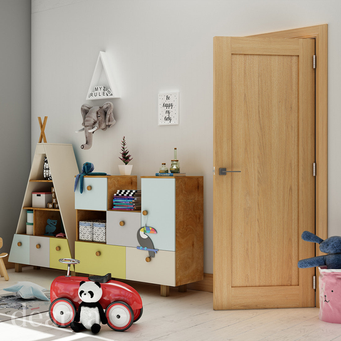Walden Unfinished Oak internal door deanta life